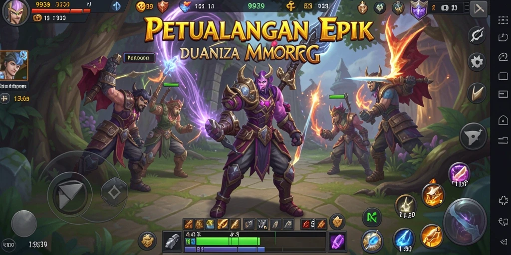 Screenshot utama 9939 menampilkan aksi seru dalam gameplay MMORPG.