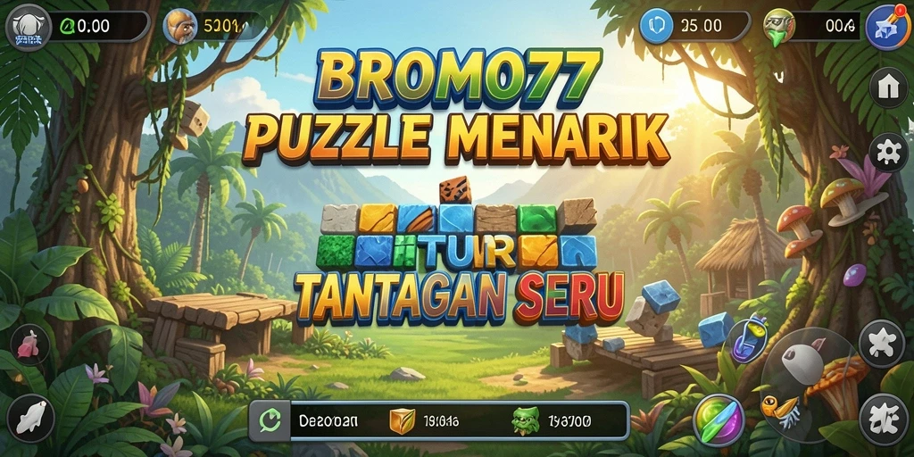 Tampilan gameplay seru dari BROMO77 yang menantang.