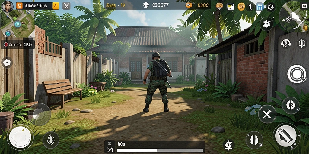 Tampilan gameplay COO77 menampilkan interaksi yang dinamis dan lingkungan yang kaya.