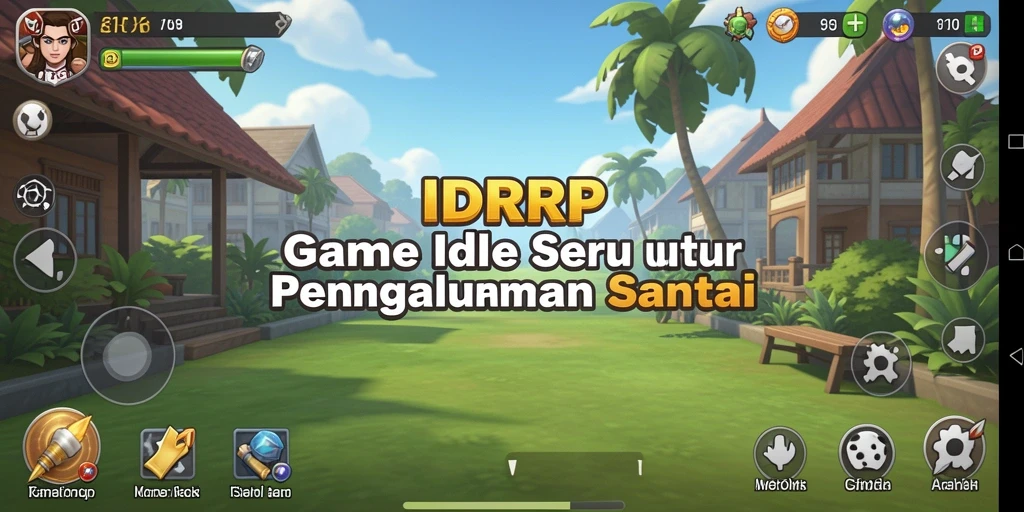 Tampilan gameplay menarik dari IDRRP dengan elemen Idle yang menyenangkan.