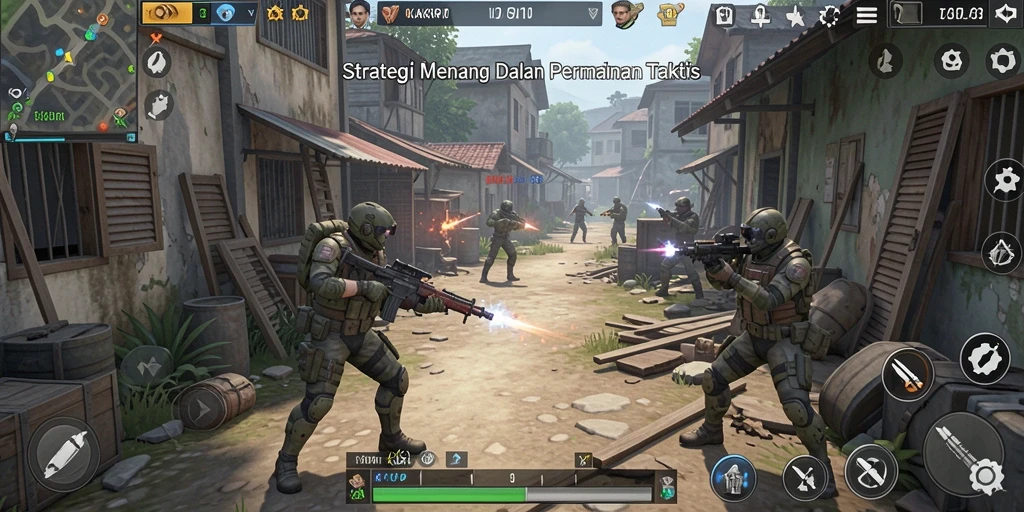 Screenshot menunjukkan momen intens dalam gameplay KAKRP yang strategis.