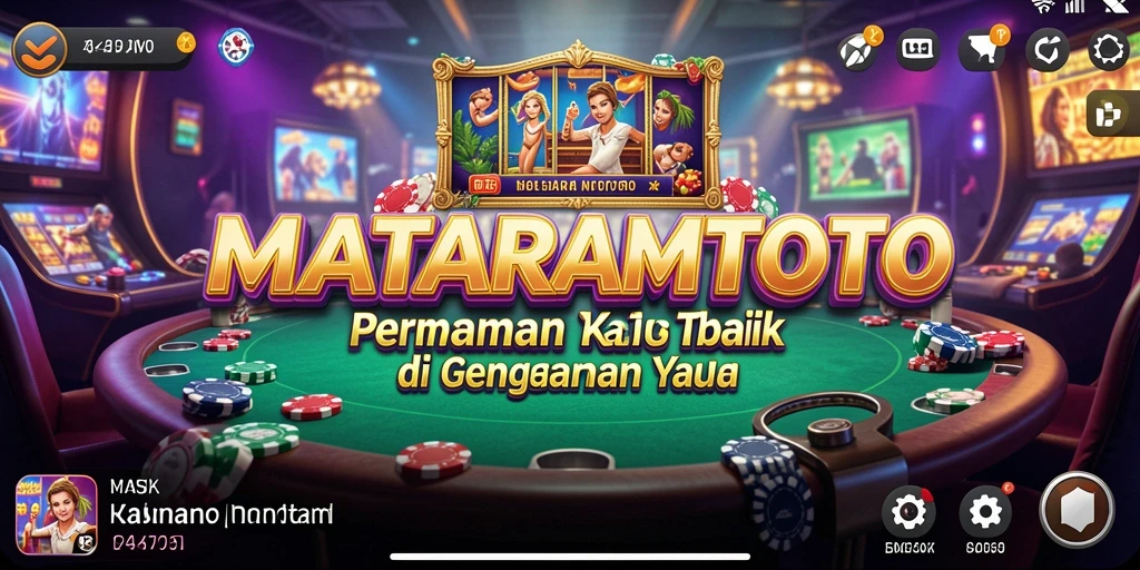 Tampilan menawan dari gameplay Kasino MATARAMTOTO yang mendebarkan.