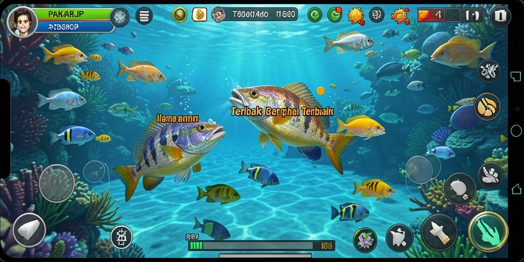 Tampilan gameplay PAKARJP yang penuh aksi saat menembak ikan.