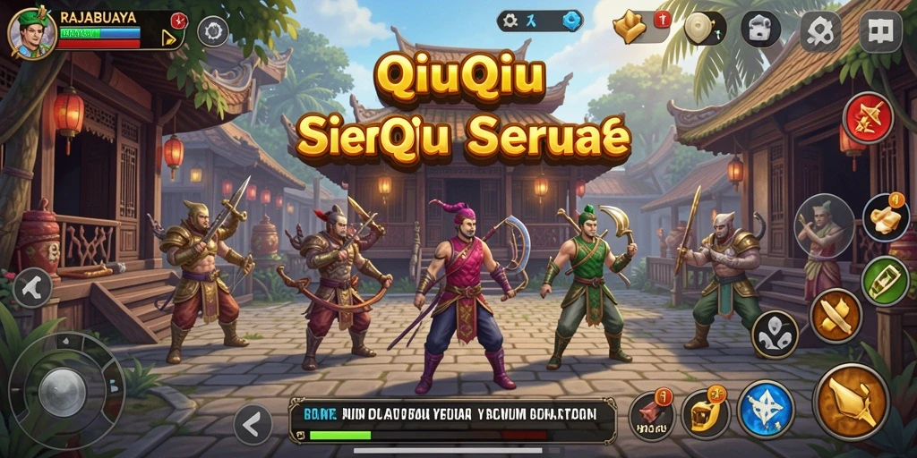 Tampilan gameplay QiuQiu yang mengasyikkan di RAJABUAYA.