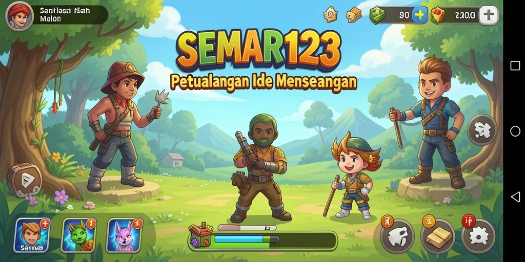 Tampilan gameplay menarik dari SEMAR123 dengan karakter unik.