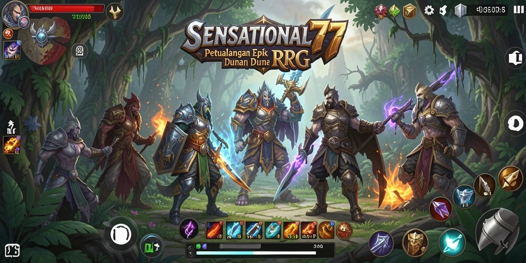 Tampilan gameplay dinamis dan menantang dalam SENSATIONAL77.