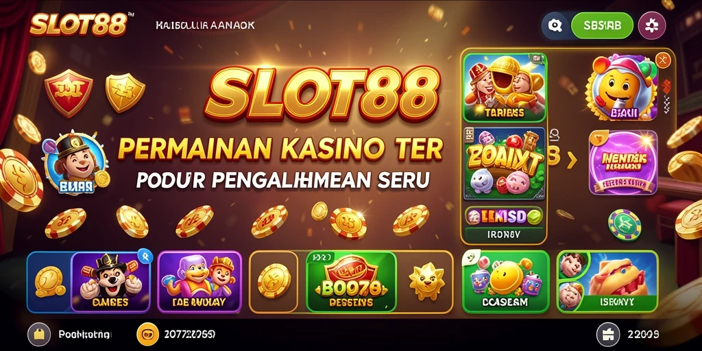Screenshot utama SLOT88 menampilkan gameplay yang menarik dan interaktif.