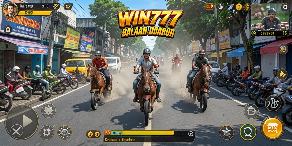 Gameplay seru WIN777 dengan balapan mendebarkan.